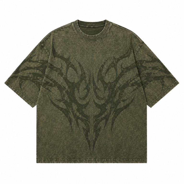 Custom 3D Applique Acid Wash T Shirt OEM ODM Supplier