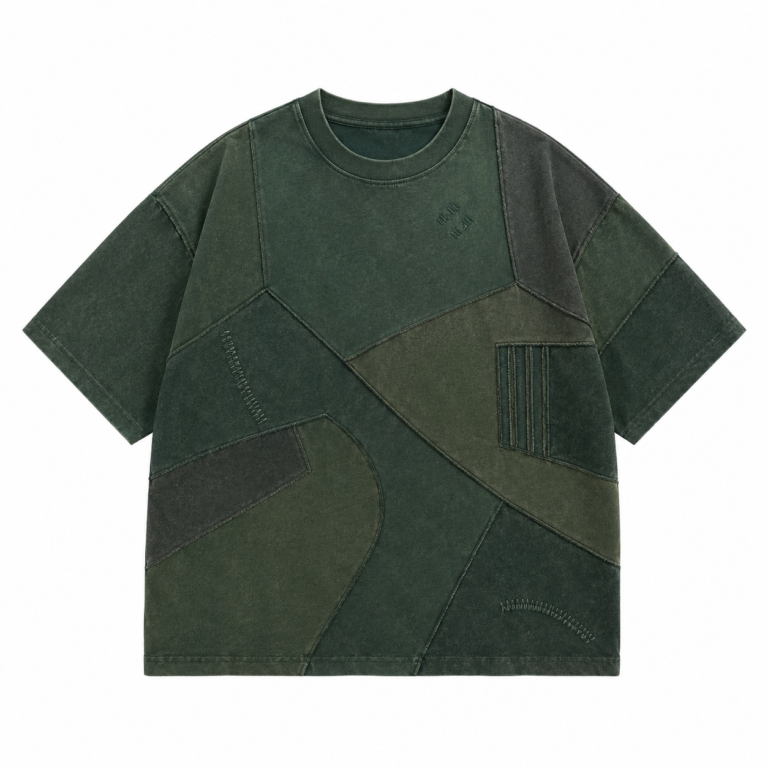 Custom Brown Streetwear T-shirt Bulk Production Supplier Factory