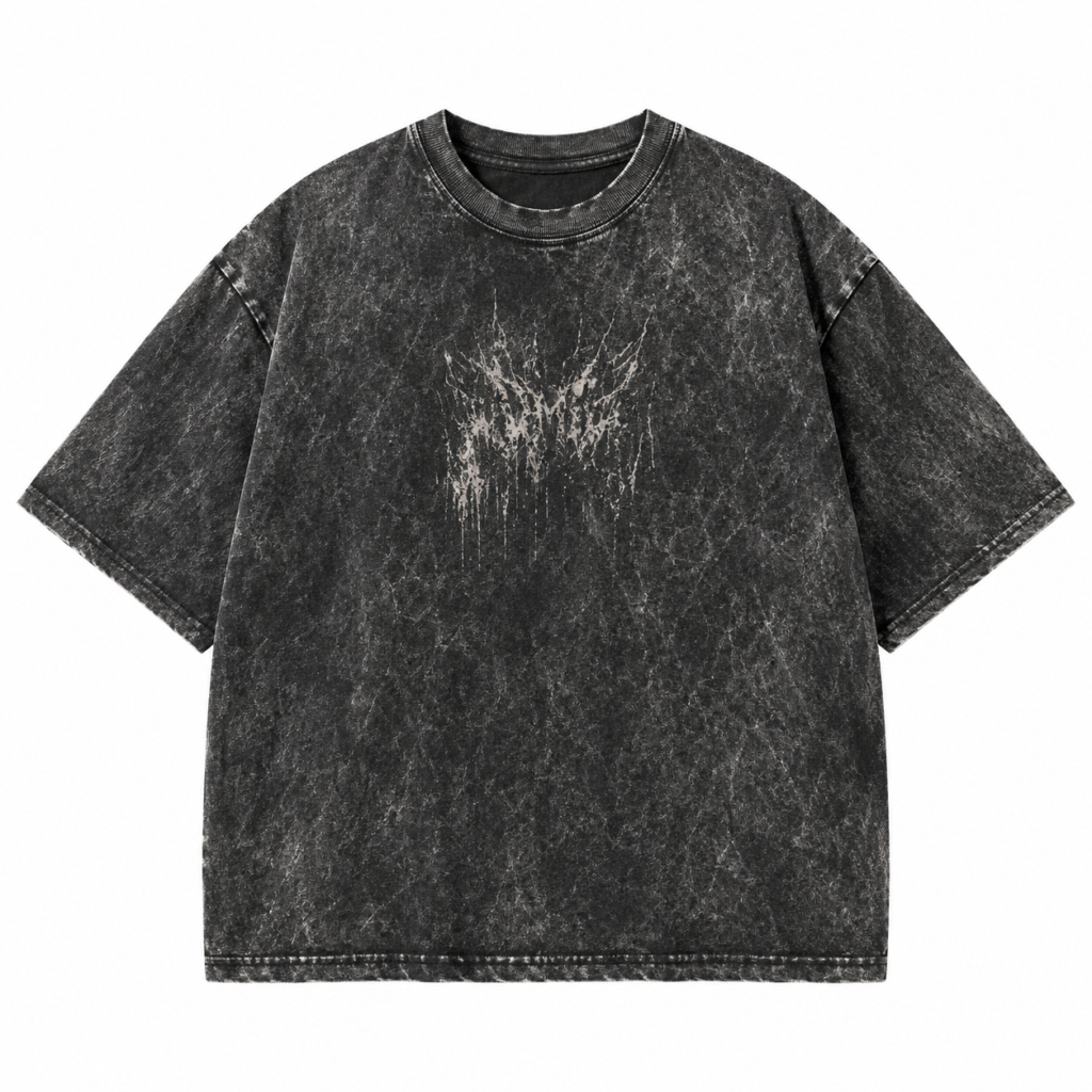 Custom Blank Brown Acid Wash T Shirt Private Label Manufacturer
