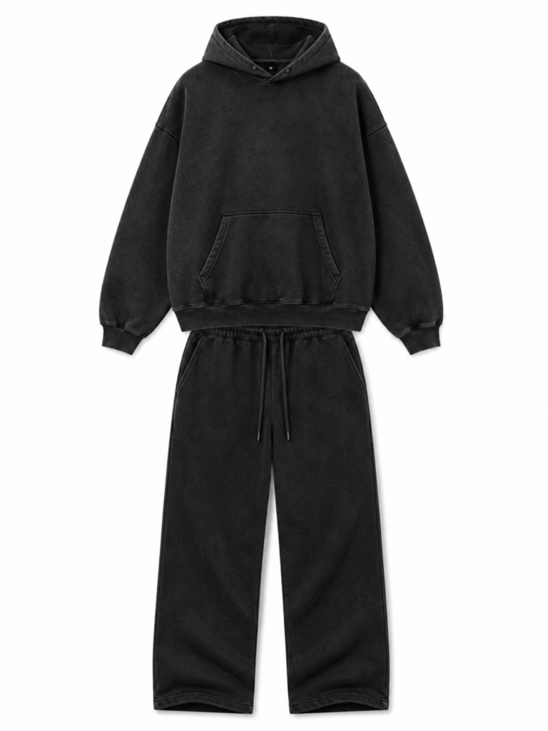 Custom Cargo Fleece Hoodie Tracksuit Manufacturer for Private Label