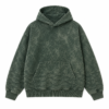 custom brown acid wash oversized streetwear hoodie (复制)
