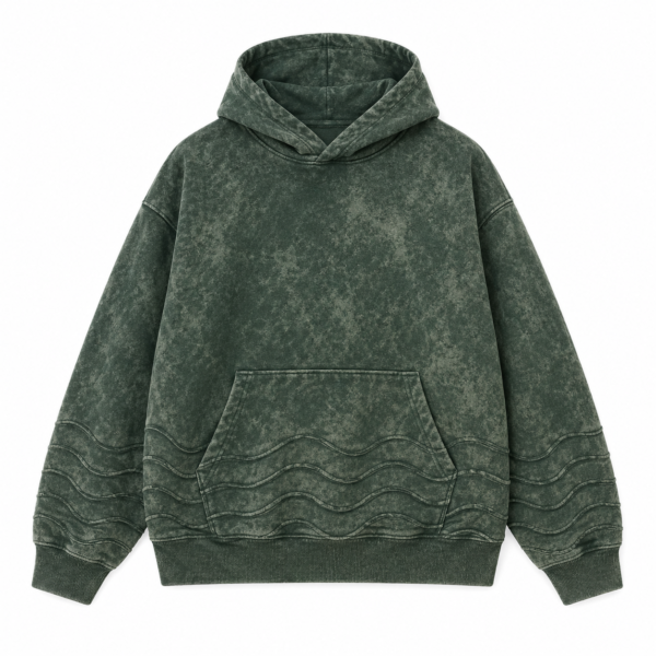 custom brown acid wash oversized streetwear hoodie (复制)