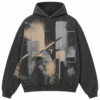 custom dark green oversized quilted wave hoodie (复制) custom dark green oversized quilted wave hoodie (复制)