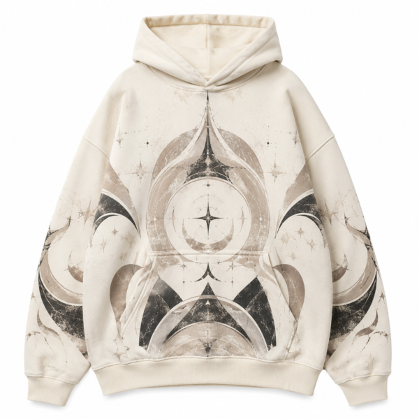 custom dark green oversized quilted wave hoodie (复制)