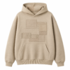 custom black acid wash quilted pocket hoodie design
