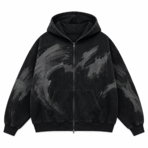 custom brown abstract wave print oversized hoodie custom brown abstract wave print oversized hoodie