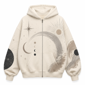 custom brown abstract wave print oversized hoodie custom brown abstract wave print oversized hoodie