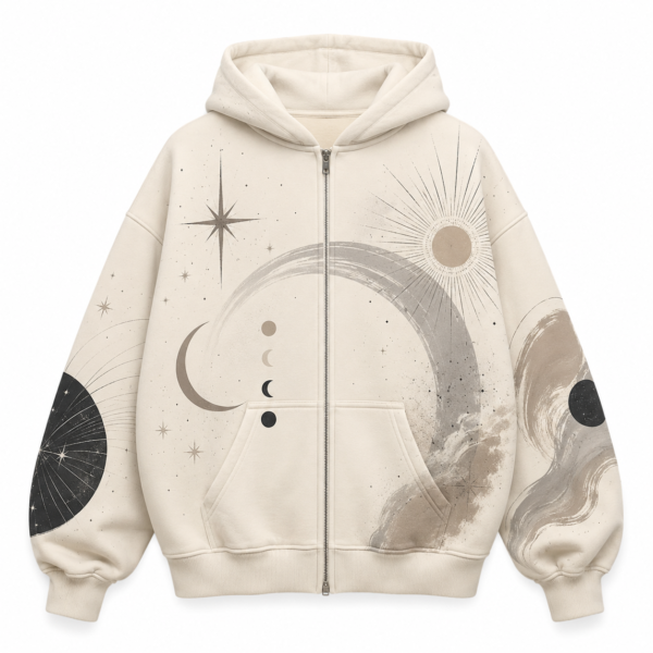 custom brown abstract wave print oversized hoodie custom brown abstract wave print oversized hoodie