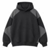 custom black acid wash quilted pocket hoodie design custom black acid wash quilted pocket hoodie design