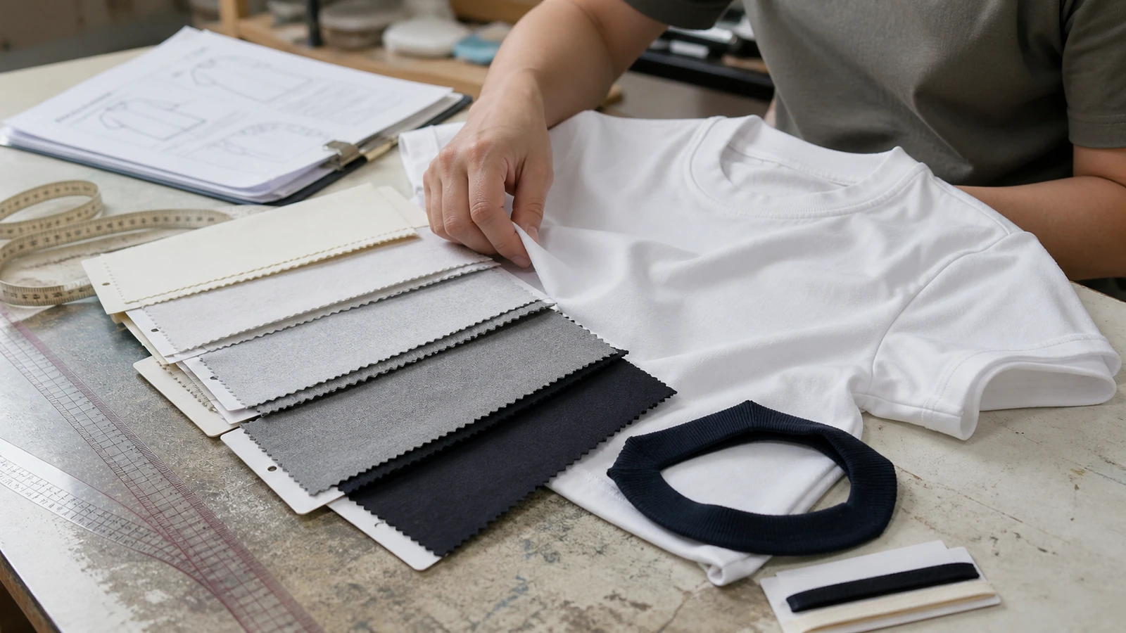 What Is the Best Fabric for T-Shirts? Custom T-shirt fabric selection and sample review before bulk production