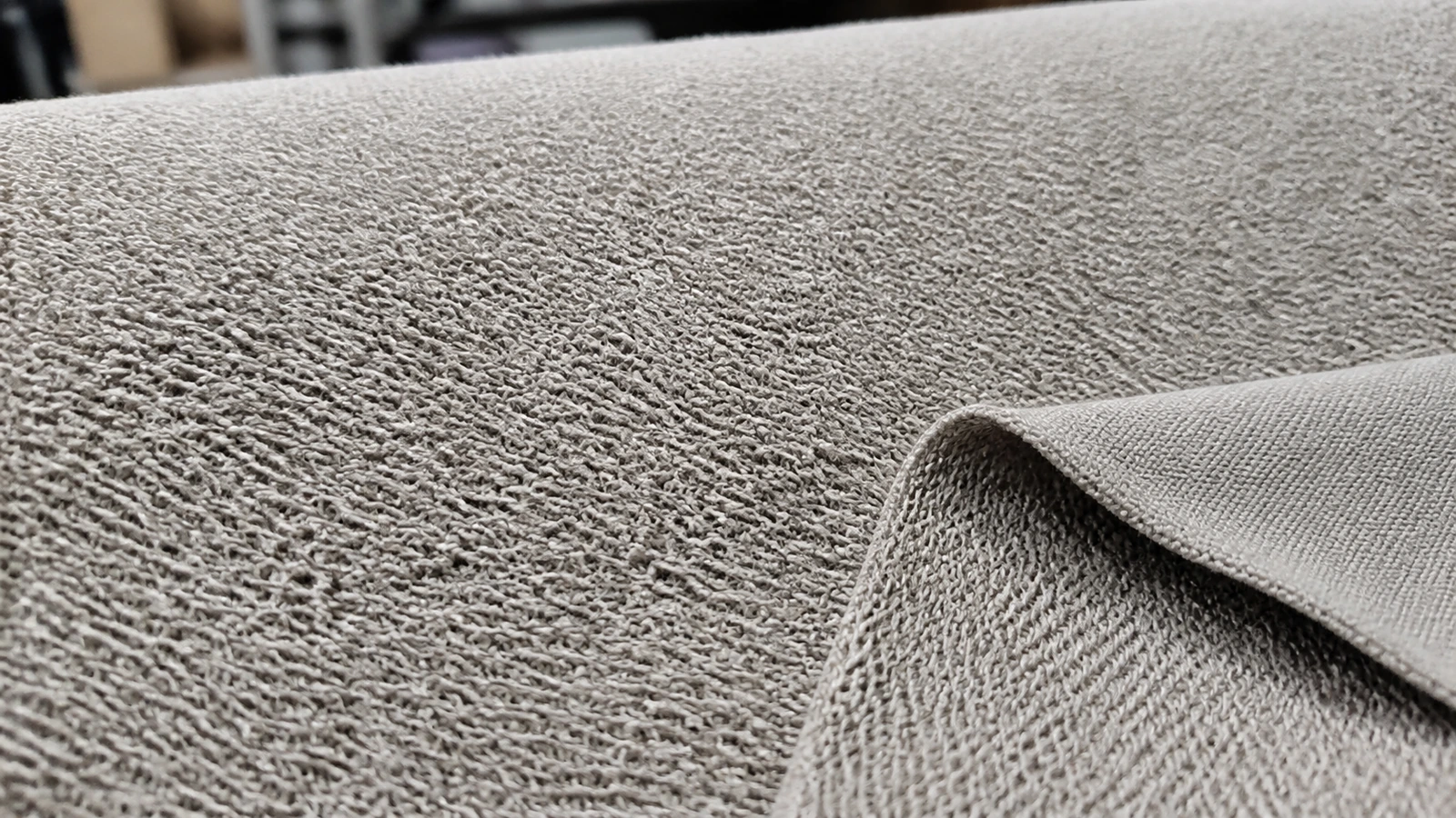 What Is the Difference Between Fleece and French Terry Hoodies? Close-up of visible loopback structure inside French Terry hoodie fabric