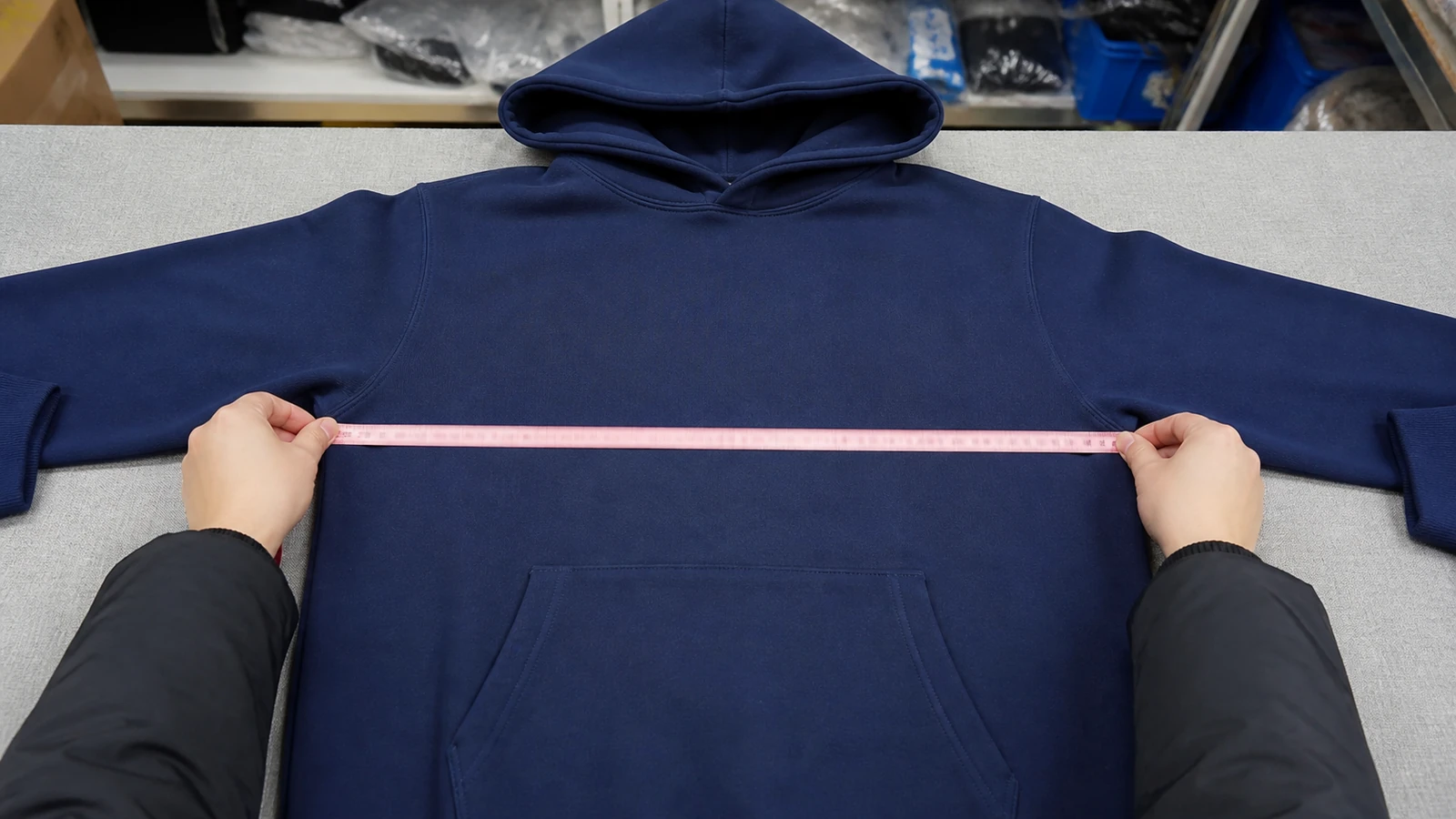What Size Hoodie Should I Get If I'm 5'7"? Measuring a favorite hoodie from pit to pit for garment size comparison