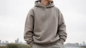 Modern oversized hoodie fashion with balanced relaxed proportions