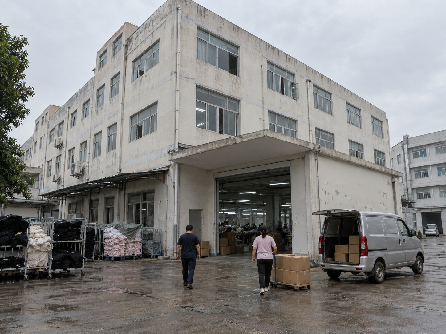 Dongguan clothing factory exterior