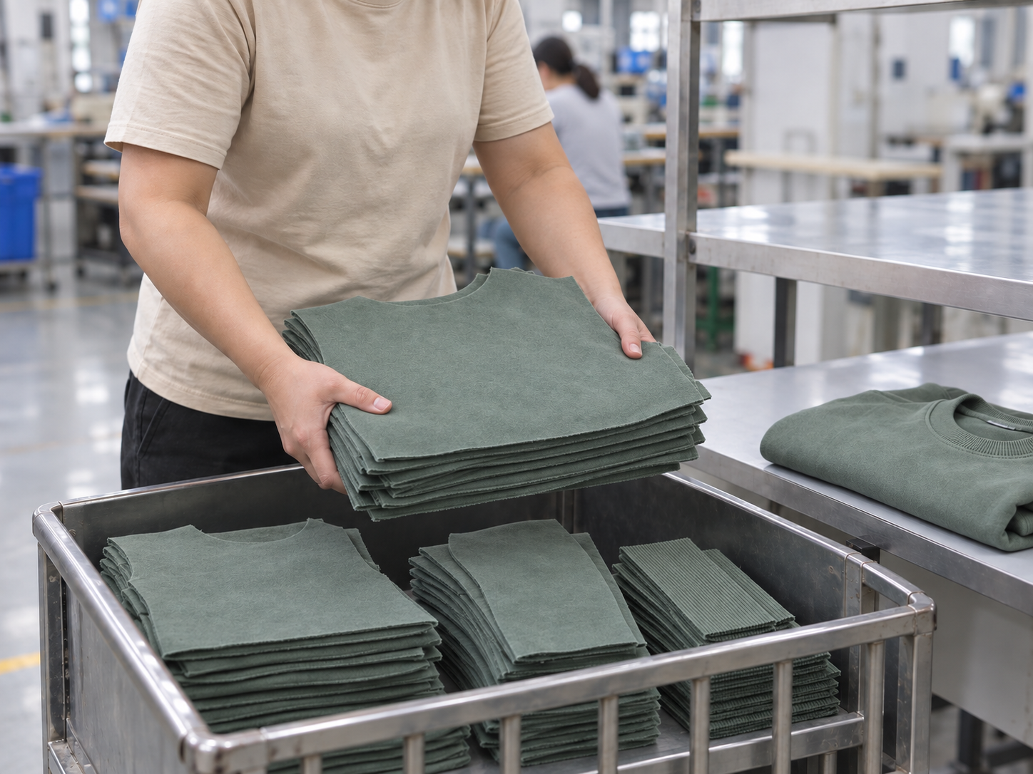 Custom menswear manufacturing -- fabric and sample development at YECHENG APPAREL