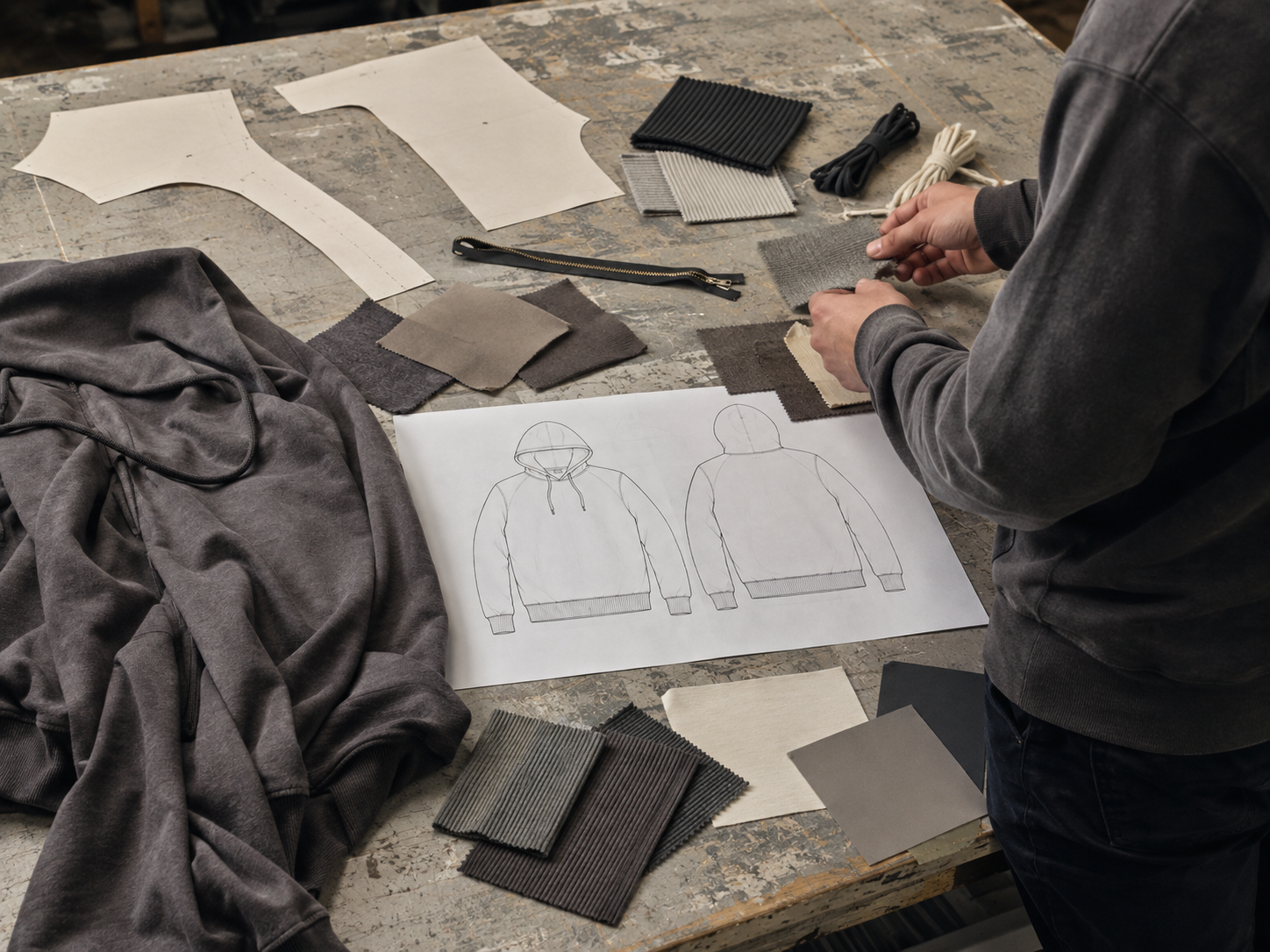 Apparel production sample development review