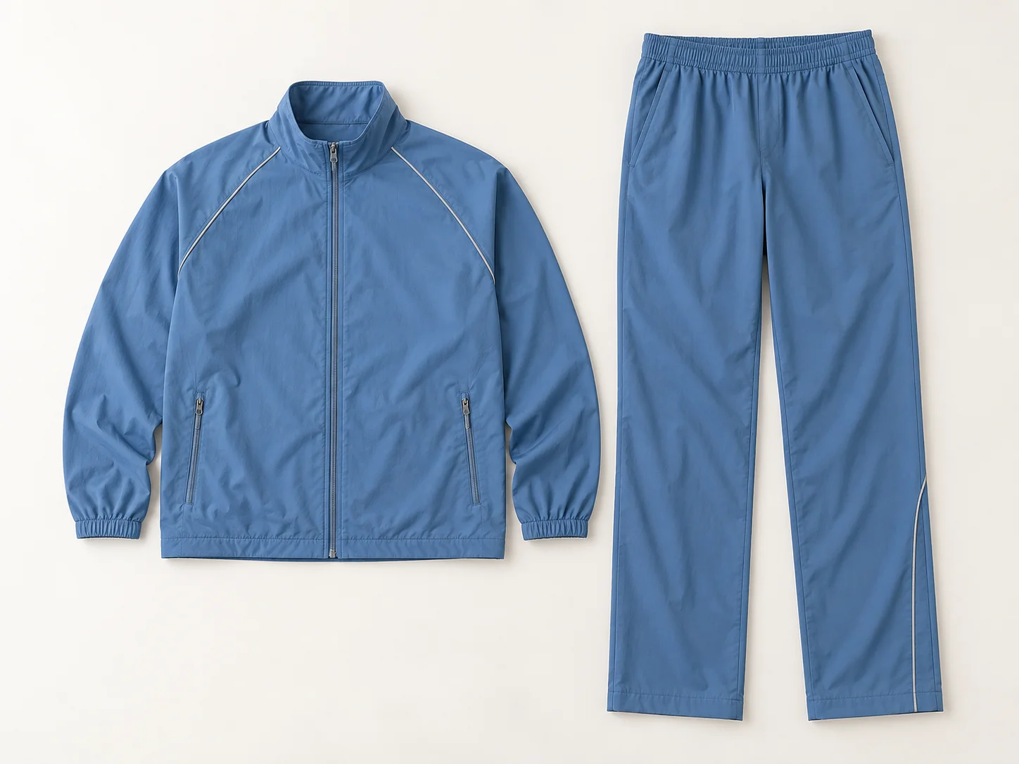 Custom sport tracksuit with zip-up jacket