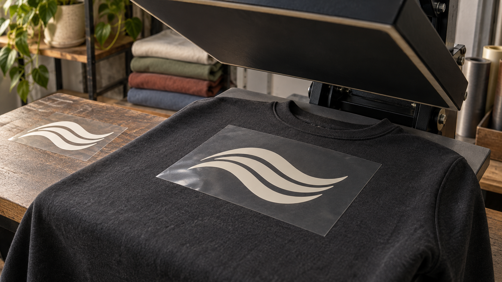 Heat transfer printing on custom tracksuit