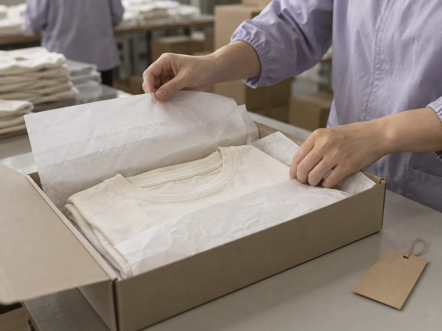 Private label garment branding -- custom labels and packaging
