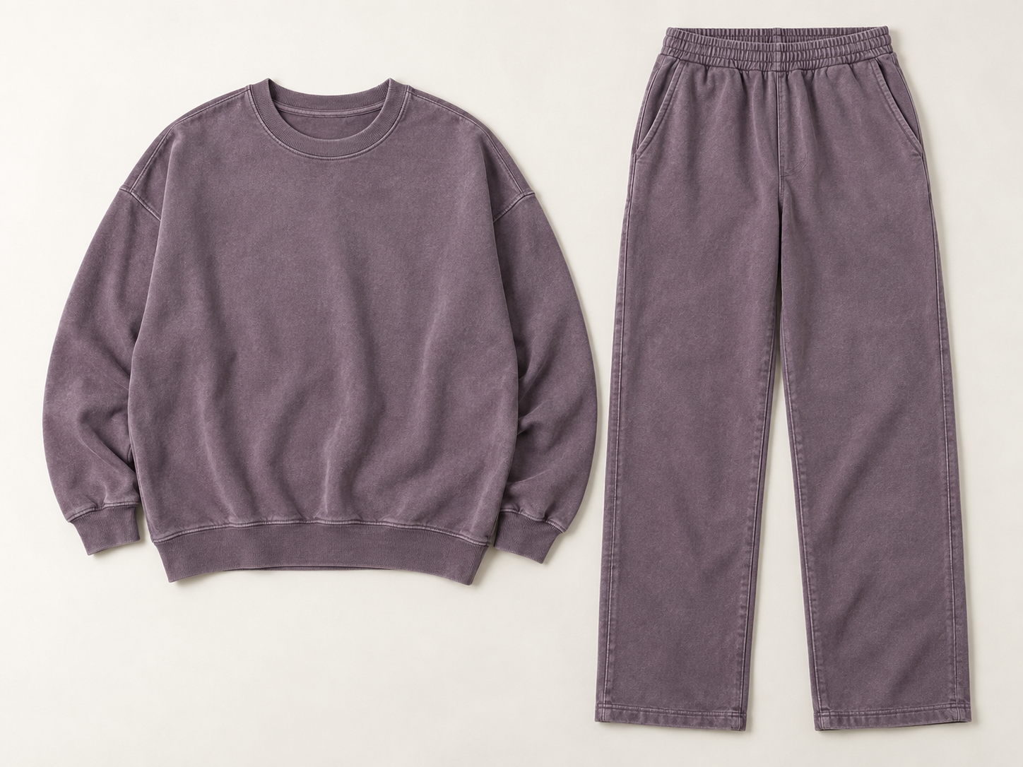 Custom washed casual tracksuit
