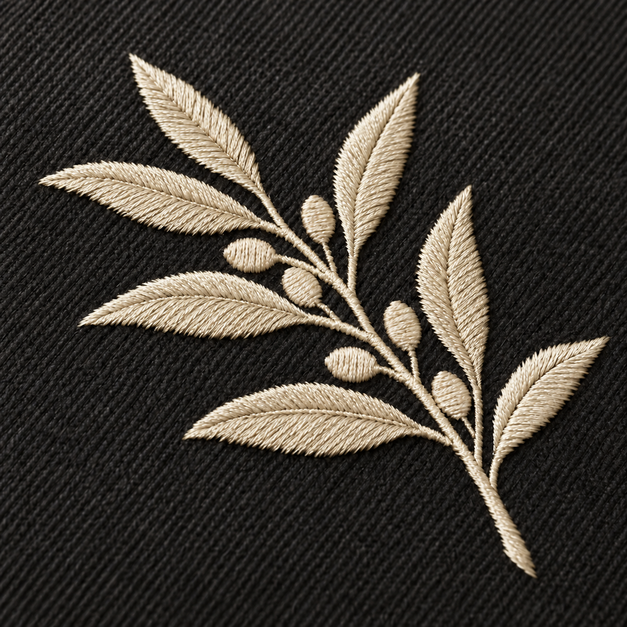 Flat embroidery on custom cap and hoodie