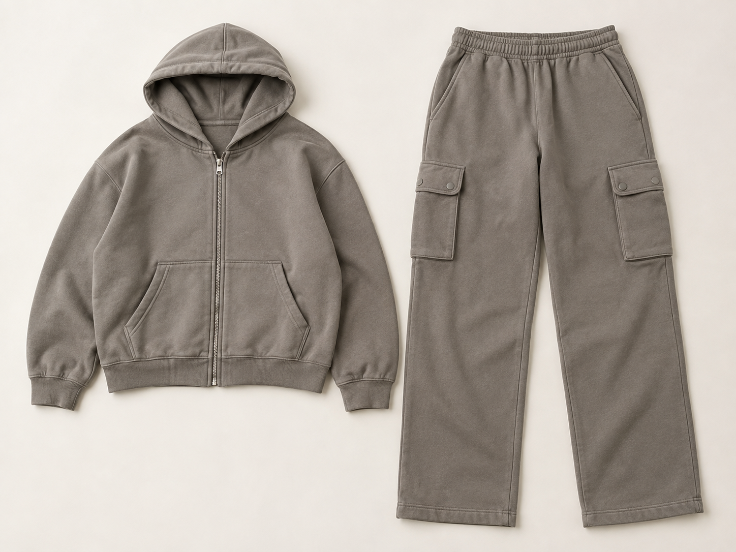 Custom cargo streetwear tracksuit
