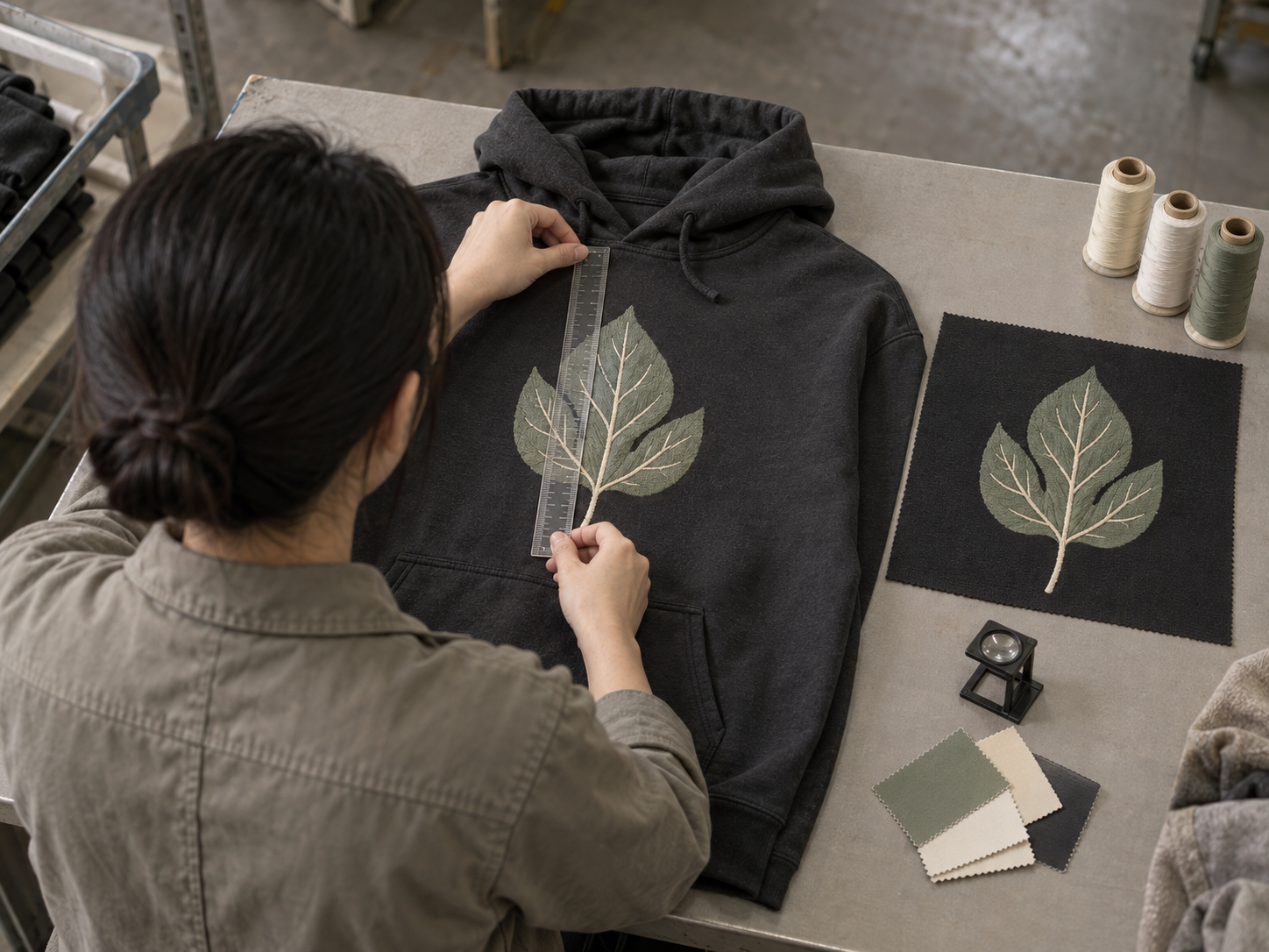 Quality control inspection of printed and embroidered garments
