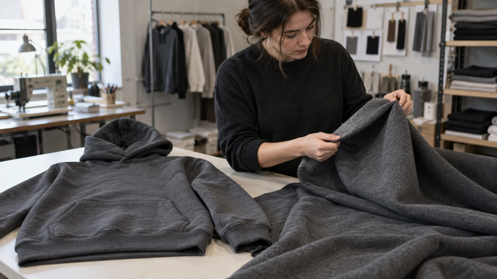 2-End vs 3-End Fleece: How Yarn Construction Changes a Hoodie Substantial fleece fabric reviewed for hoodie fullness, structure, and interior loft